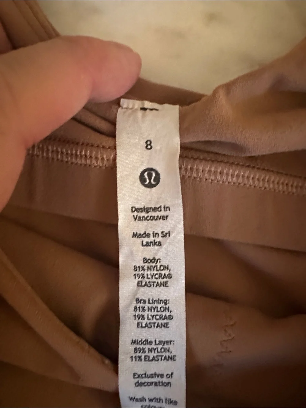 lululemon athletica Brown Crop Top & Leggings Set